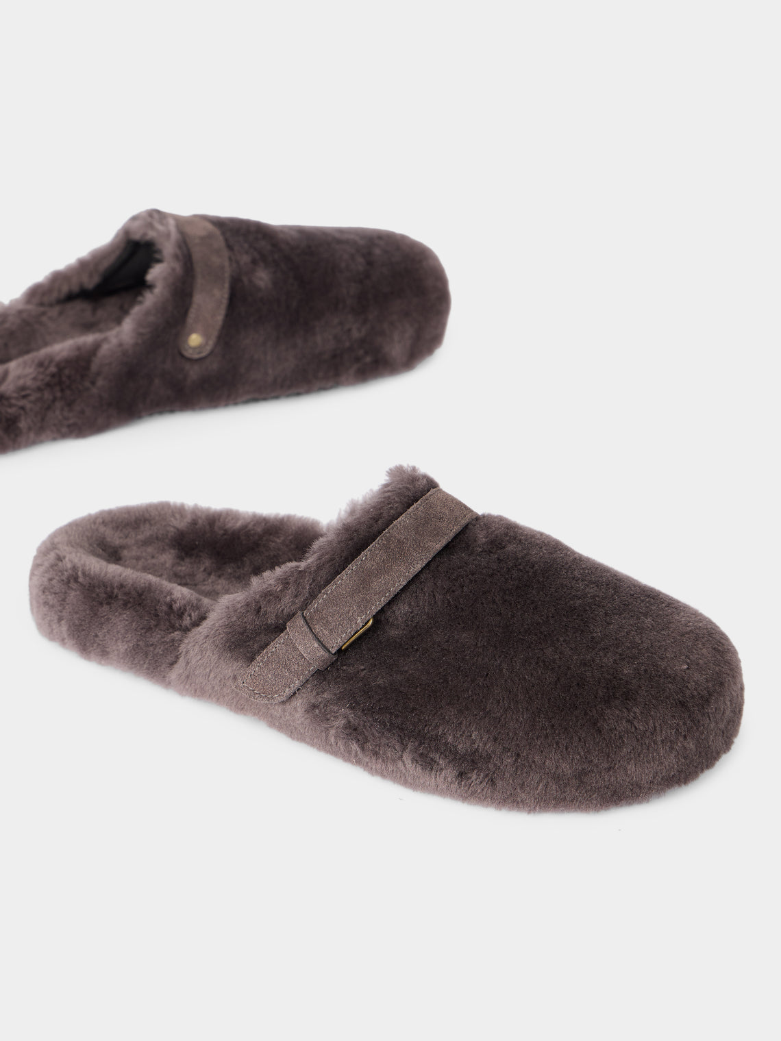 Ancient Greek Sandals - Isiodos Suede Slippers | Size: 44 -  - ABASK