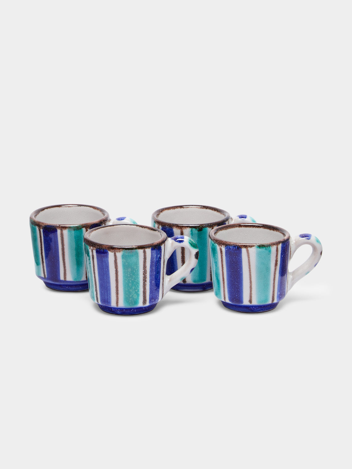 Ceramica Pinto - Vietri Hand-Painted Ceramic Espresso Cups (Set of 4) -  - ABASK