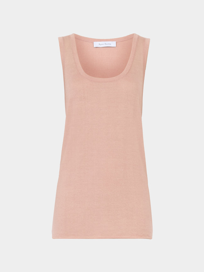 Ryan Roche - Cashmere Tank Top | Size: S -  - ABASK - 