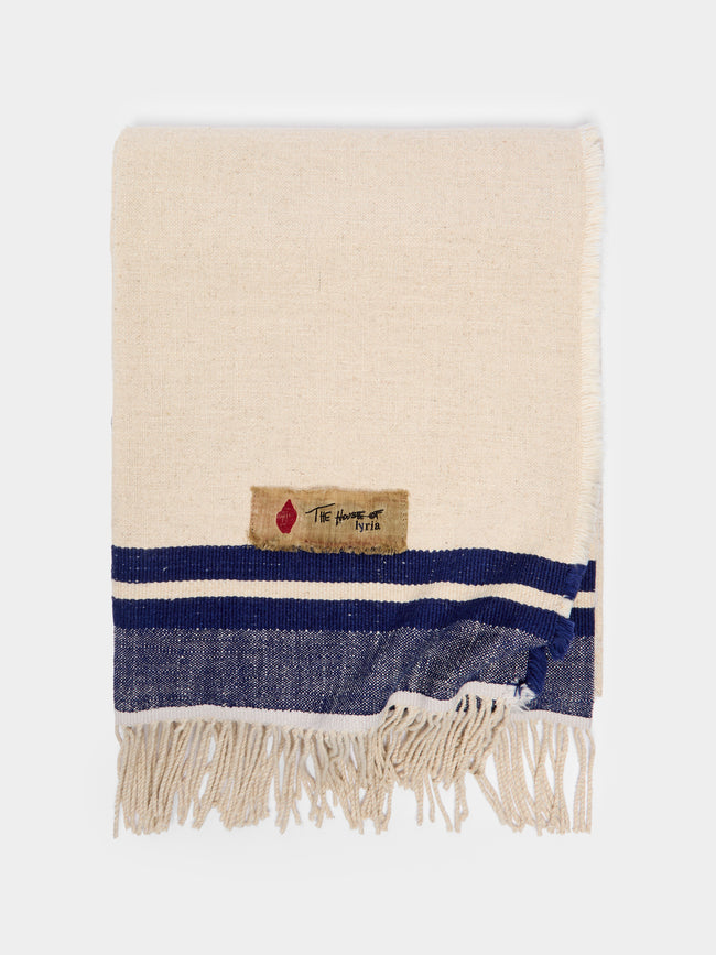 The House of Lyria - Occasione Cotton and Linen Throw -  - ABASK - 