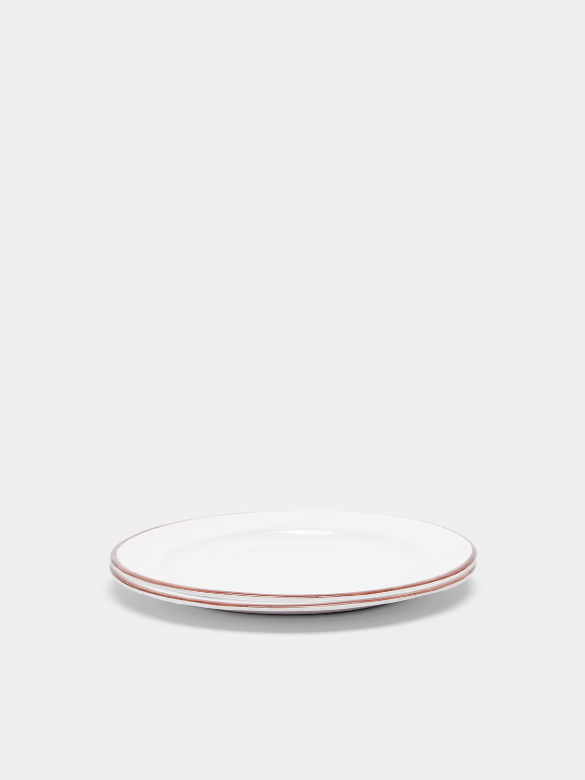 Z.d.G - L'Horizon Hand-Painted Ceramic Dinner Plates (Set of 2) - Brown - ABASK