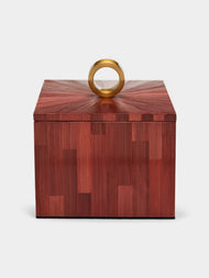 Ruda Studio - Weave Rye Straw Inlay Wood Jewellery Box -  - ABASK - 