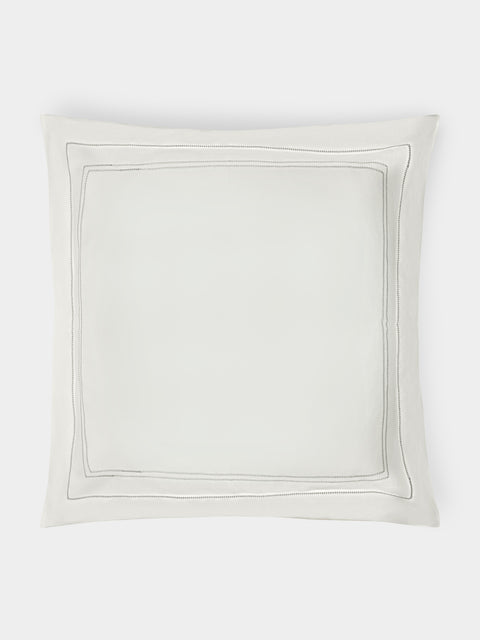 Volga Linen - Hem-Stitch Linen Pillowcases (Set of 2) -  - ABASK - 