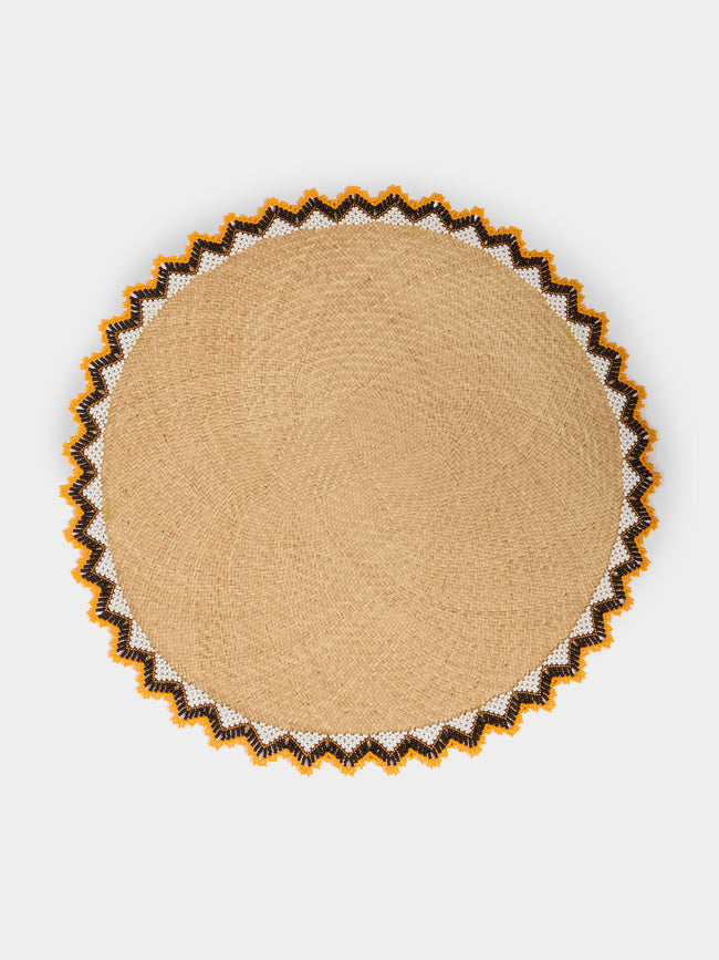 CasaLatina - Alicia Handwoven Iraca Palm Beaded-Edge Placemats (Set of 4) -  - ABASK - 