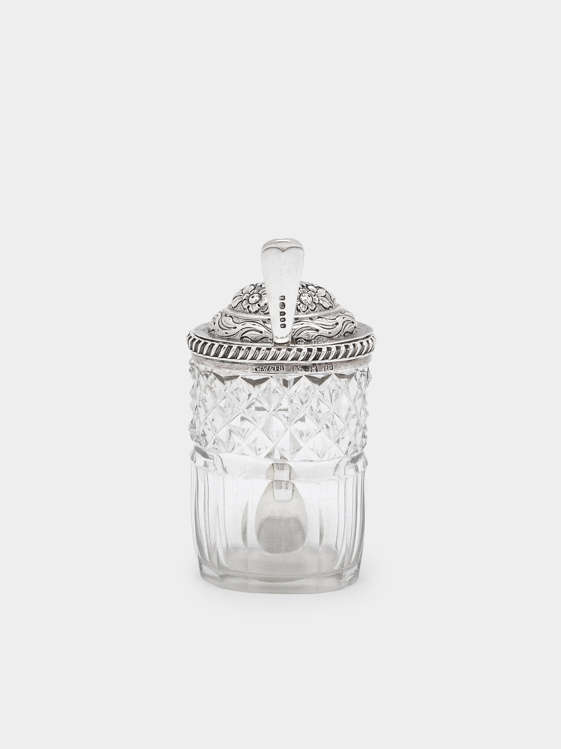 Antique and Vintage - 1900s Silver and Glass Jar -  - ABASK - 