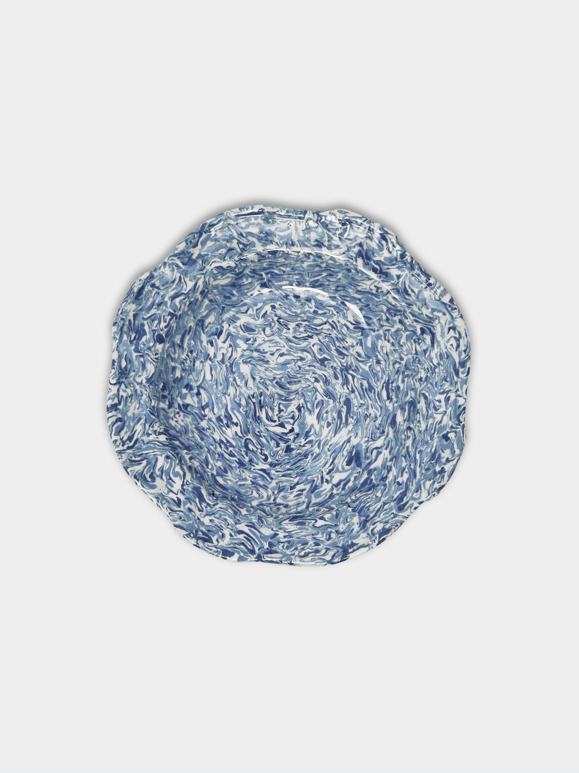 ABASK Aptware - Marbled Ceramic Large Serving Bowl -  - ABASK