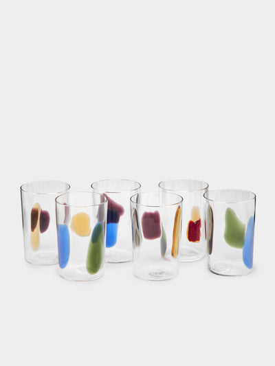 Venini - Gio Ponti Pezzente Hand-Blown Murano Glass Tumblers (Set of 6) -  - ABASK - 