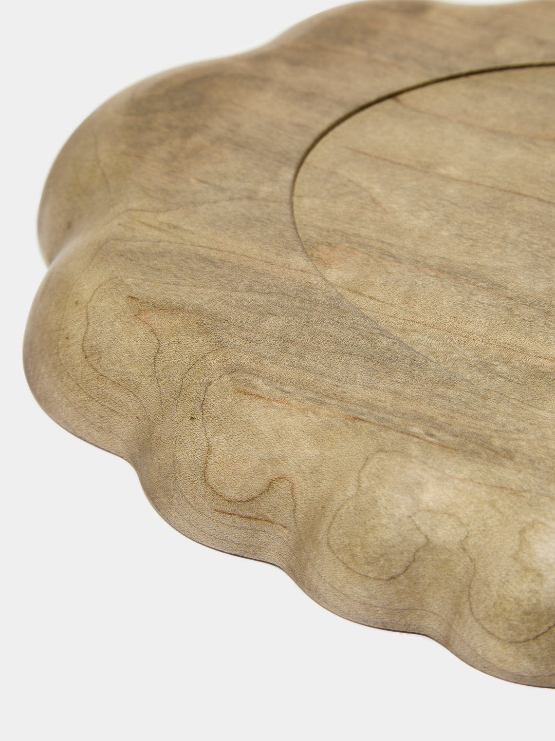 Ifuji - Rinka Hand-Carved Wood Oval Tray -  - ABASK