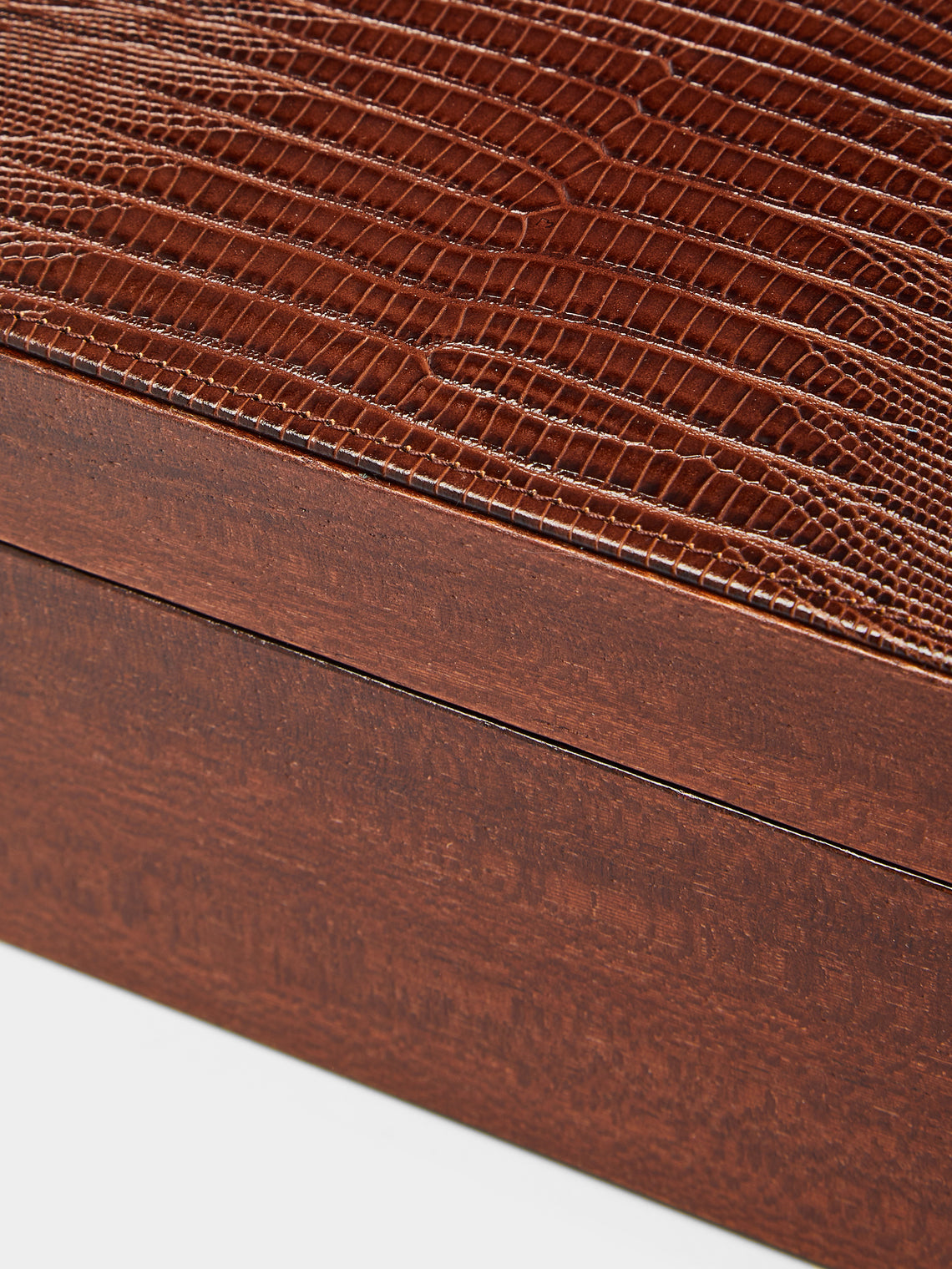 Renzo Romagnoli - Leather and Wood Humidor Case -  - ABASK