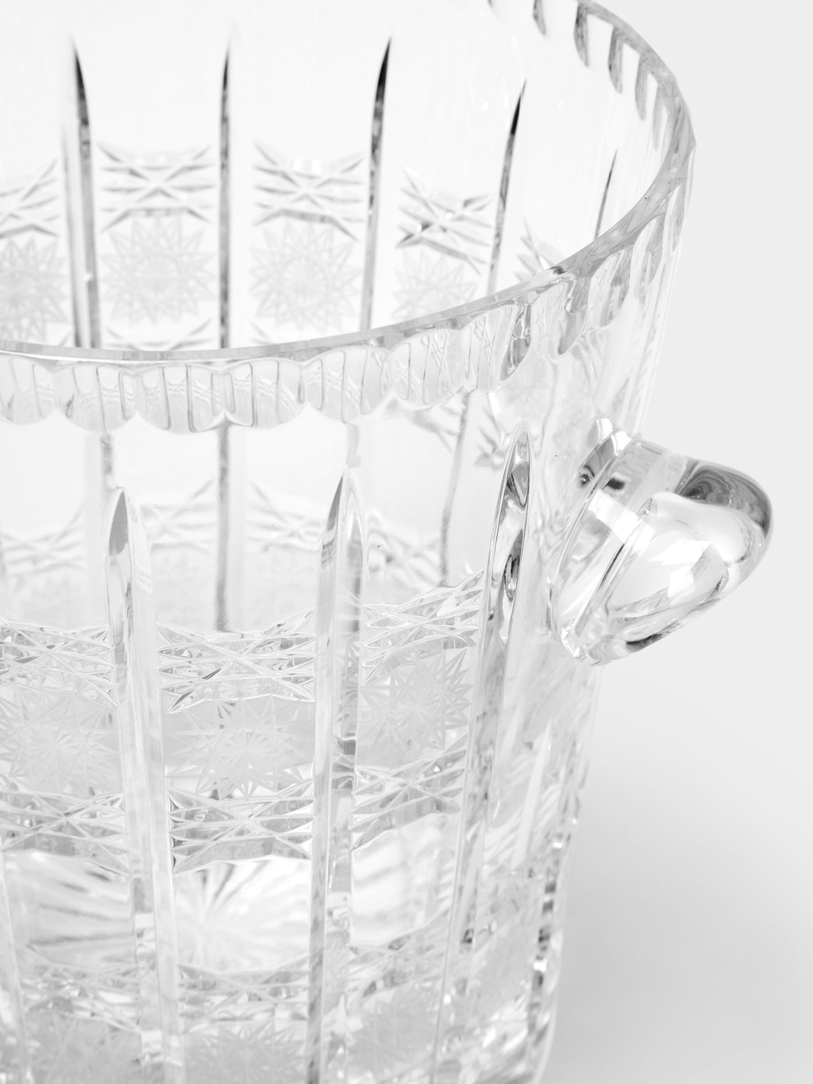 Antique and Vintage - 1970 Engraved Crystal Ice Bucket -  - ABASK