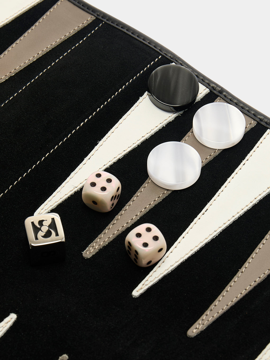 Hector Saxe - Leather Travel Backgammon Set -  - ABASK