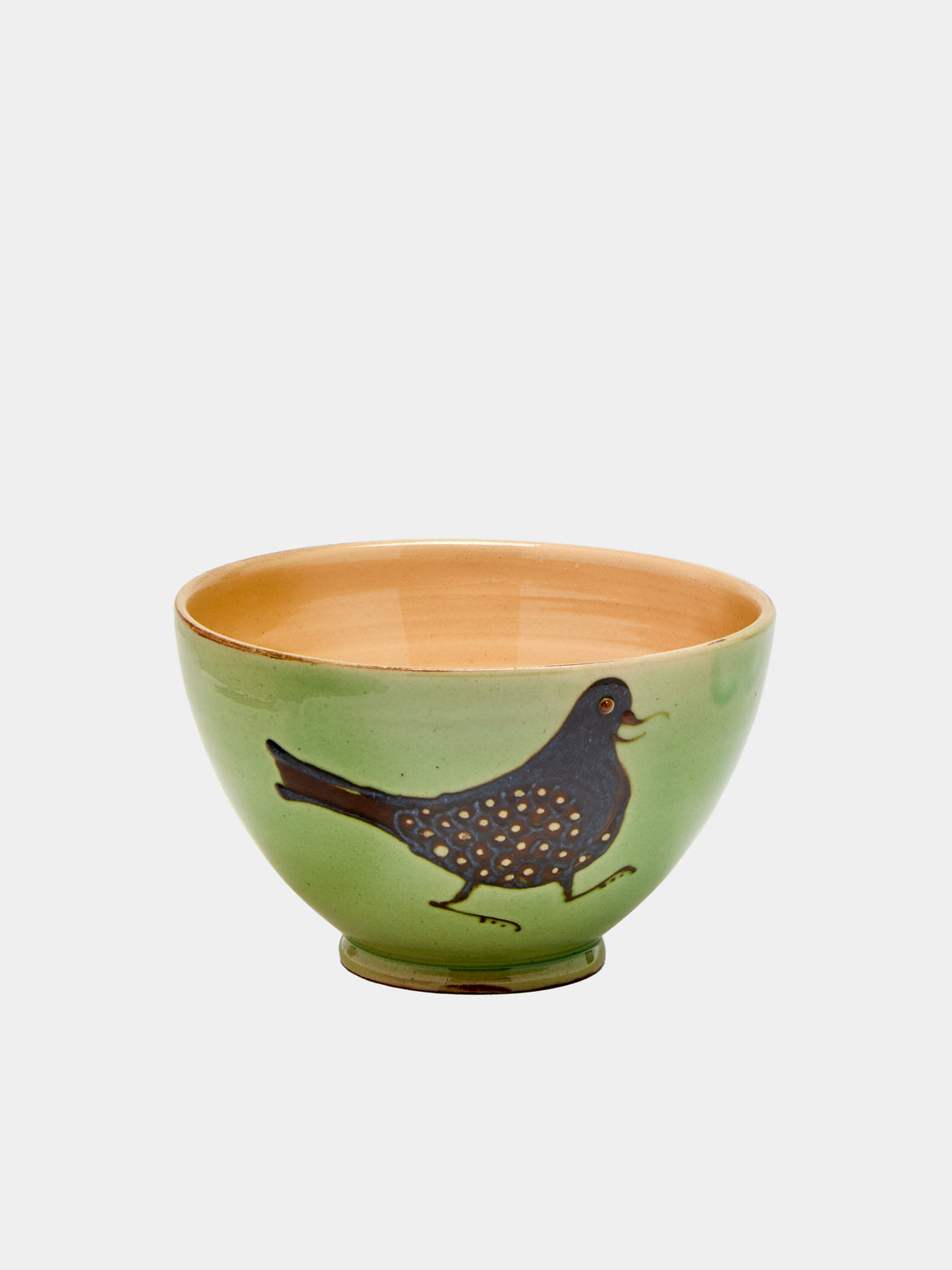 Poterie d’Évires - Birds Hand-Painted Ceramic Cereal Bowls (Set of 4) -  - ABASK