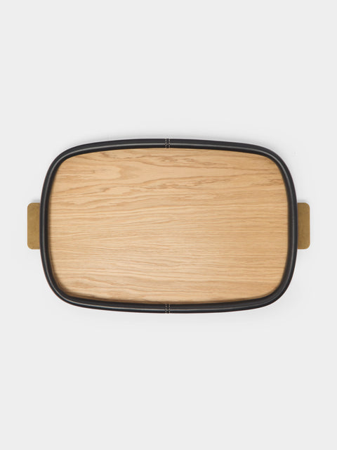 Otis Ingrams - Bolster Leather and Wood Tray -  - ABASK - 