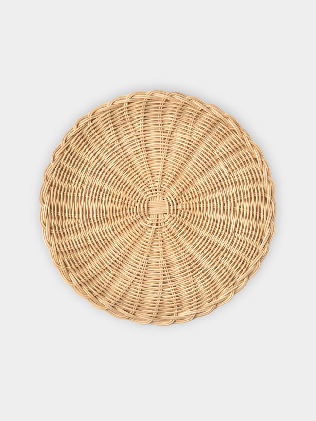 Anut Cairo - Handwoven Wicker Round Placemats (Set of 4) -  - ABASK - 