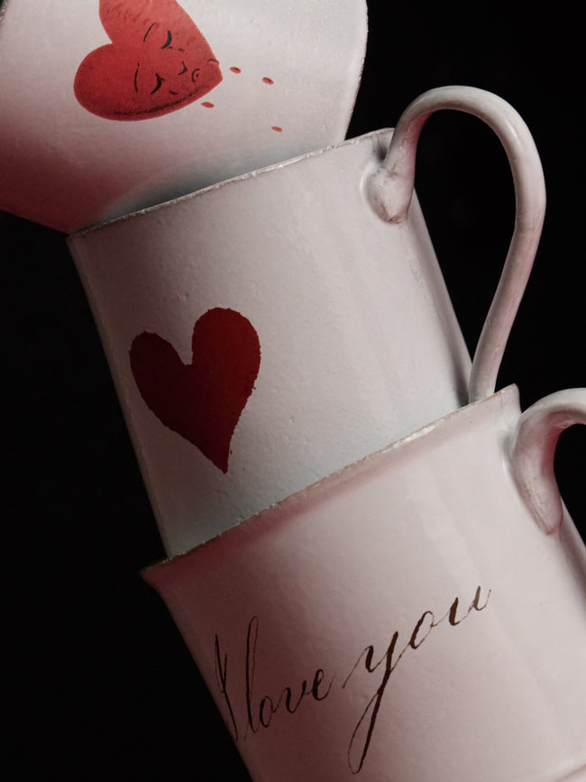 Heart Hand-Glazed Ceramic Mug