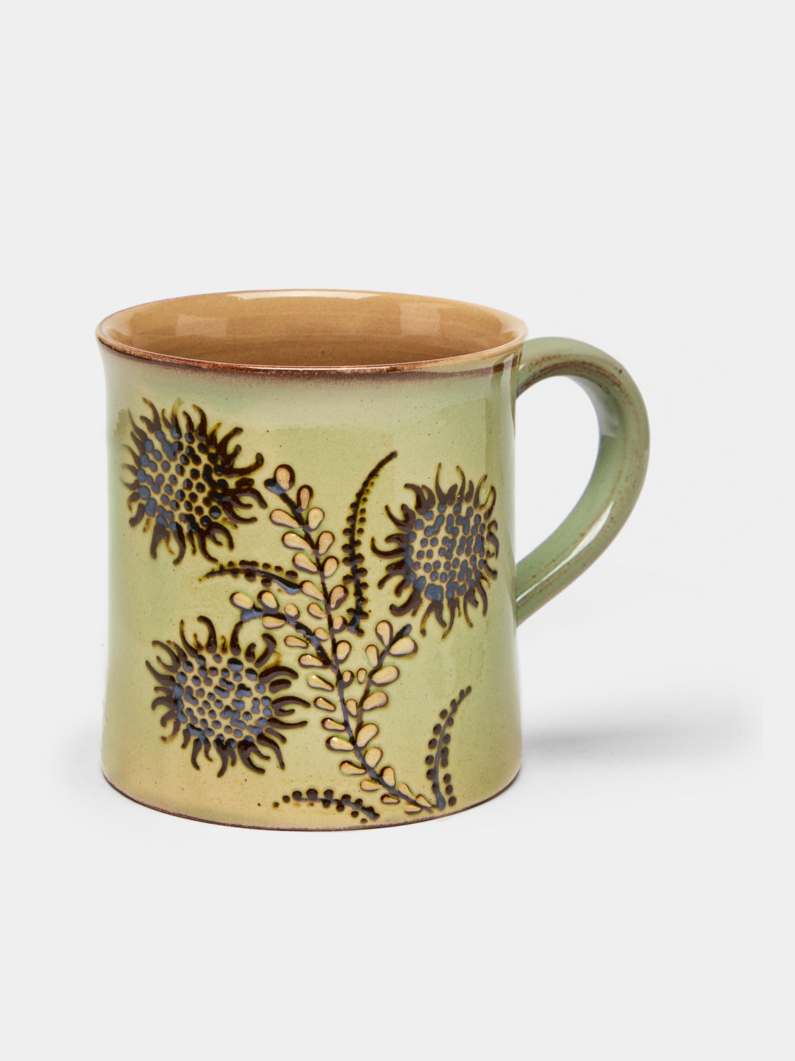 Poterie d’Évires - Flowers Hand-Painted Ceramic Mugs (Set of 4) -  - ABASK