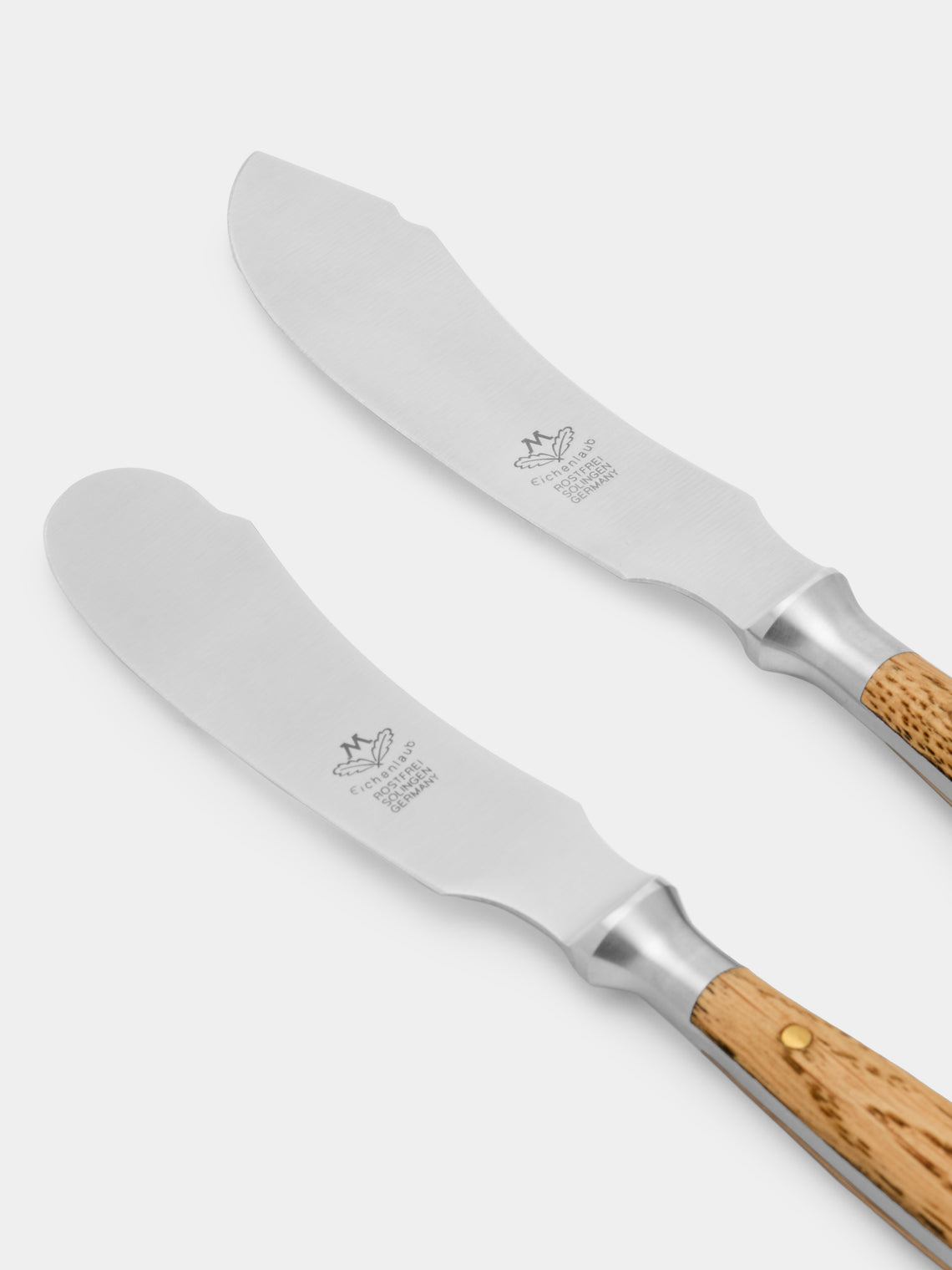 Eichenlaub - Light Oak Old German Butter and Cheese Knives (Set of 2) -  - ABASK