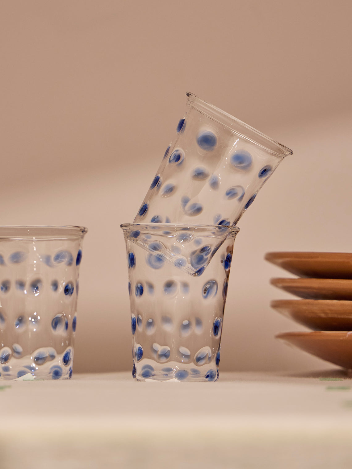 Anut Cairo - Dotty Hand-Blown Glass Tumblers (Set of 6) -  - ABASK