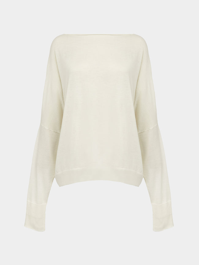 Dusan - Chunky Cashmere Boat-Neck Sweater | One Size -  - ABASK - 