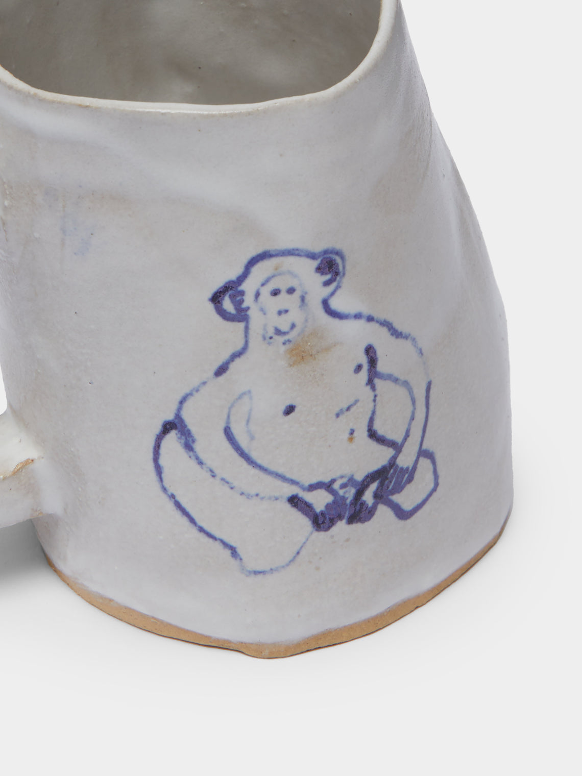 Liz Rowland - Monkey Hand-Painted Ceramic Mug -  - ABASK
