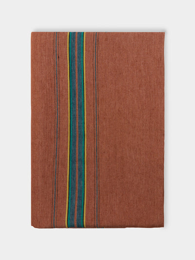 Libeco - Ontario Stripe Belgian Linen Square Tablecloth -  - ABASK - 