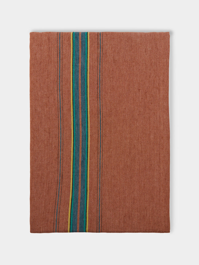 Libeco - Ontario Stripe Belgian Linen Rectangular Tablecloth -  - ABASK - 