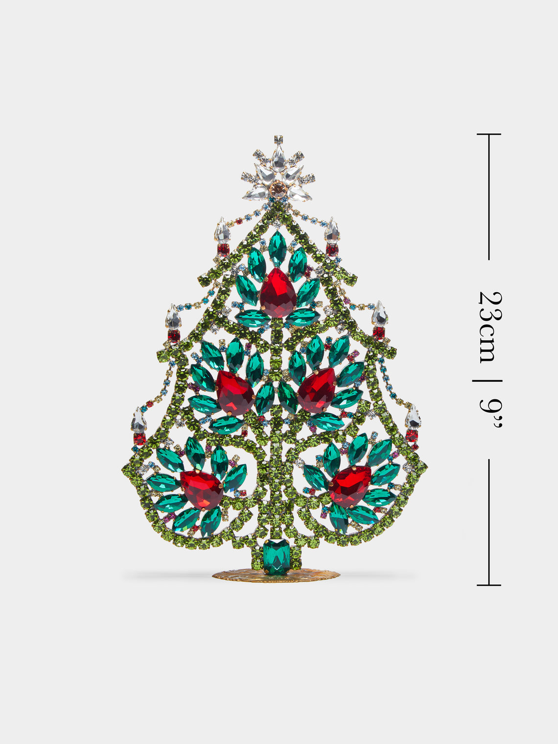 Antique and Vintage - 1930s Czech Jewelled Medium Christmas Tree -  - ABASK