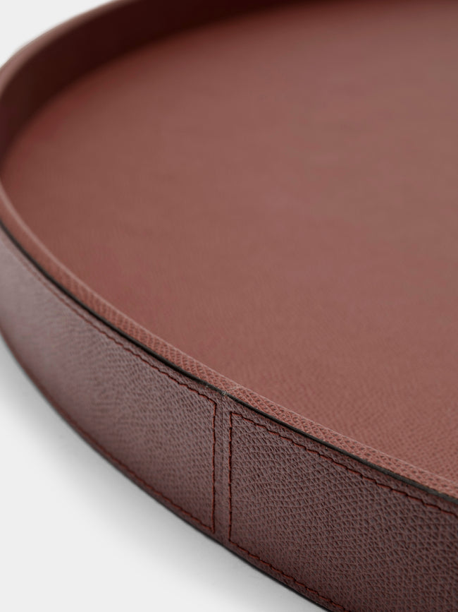 Giobagnara - Polo Utopia Leather Round Tray -  - ABASK