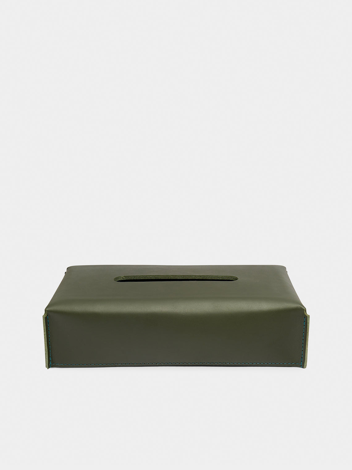 Rabitti 1969 - Amsterdam Leather Tissue Box - Green - ABASK - 