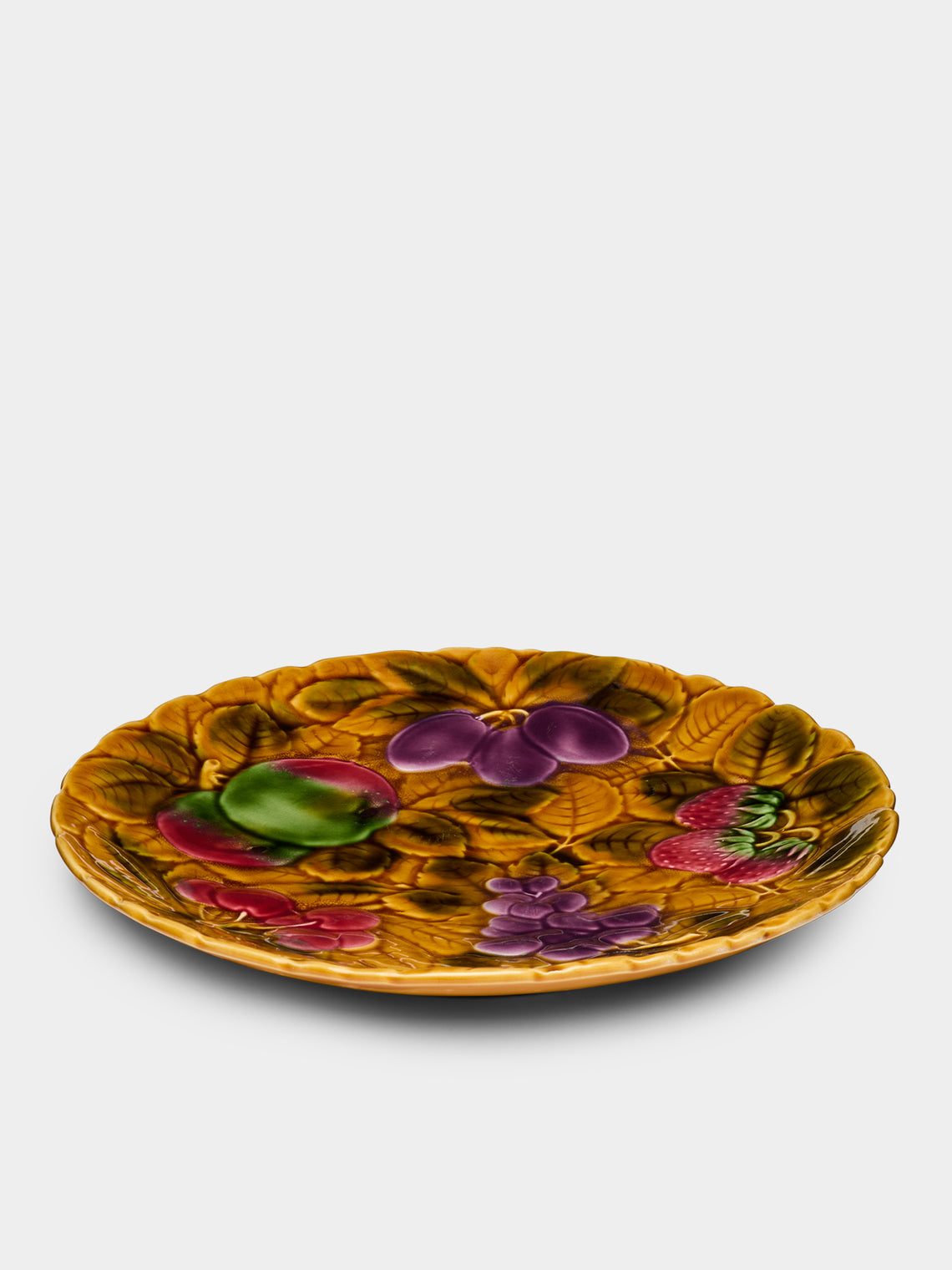 Antique and Vintage - 1950s French Majolica Fruit Platter -  - ABASK