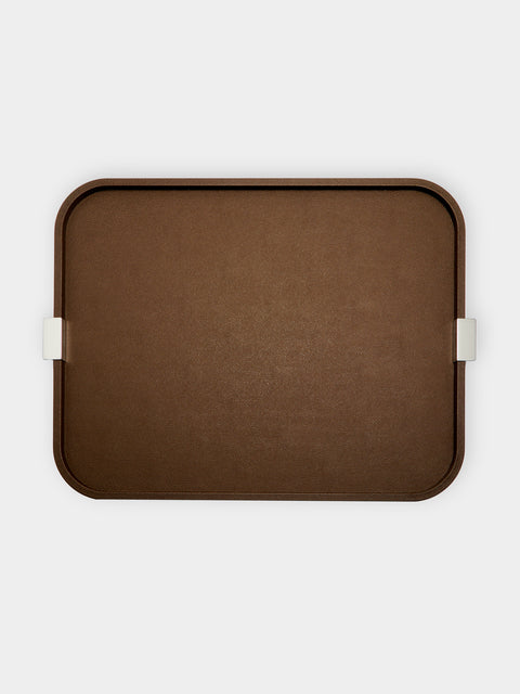 Giobagnara - Puccini Leather Rectangular Tray -  - ABASK - 