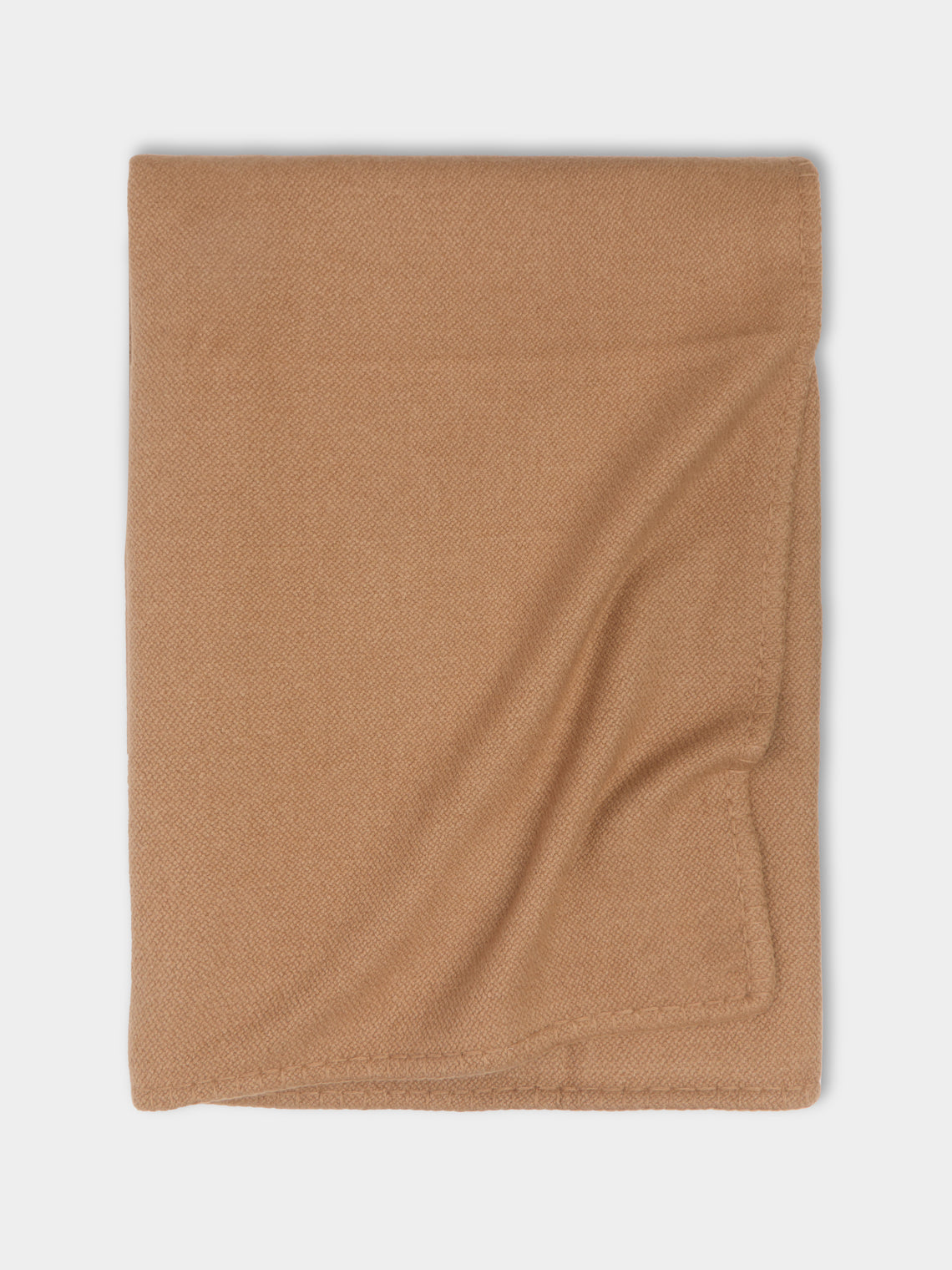 Denis Colomb - Gobi Stitched-Edge Camel Wool King-Size Blanket -  - ABASK - 