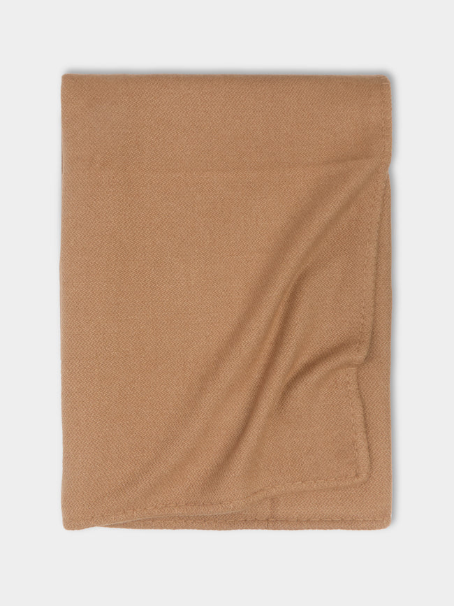 Denis Colomb - Gobi Stitched-Edge Camel Wool King-Size Blanket -  - ABASK - 