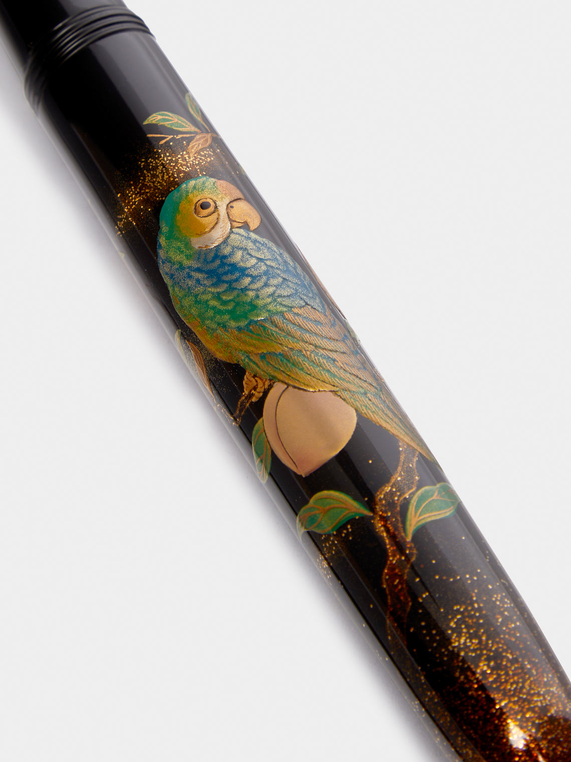 Namiki - Yukari Royale 'Parrot and Peach' Urushi Fountain Pen -  - ABASK