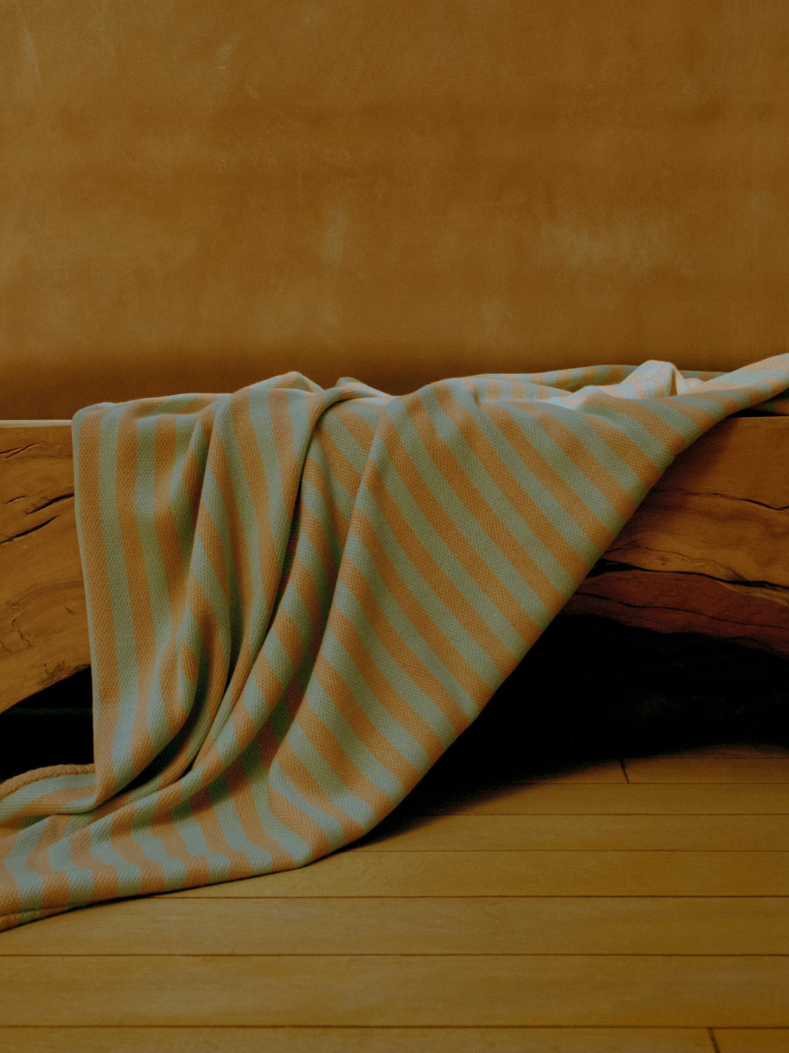 Studio Shamshiri x ABASK - Handwoven Cashmere Striped Extra Large Blanket -  - ABASK