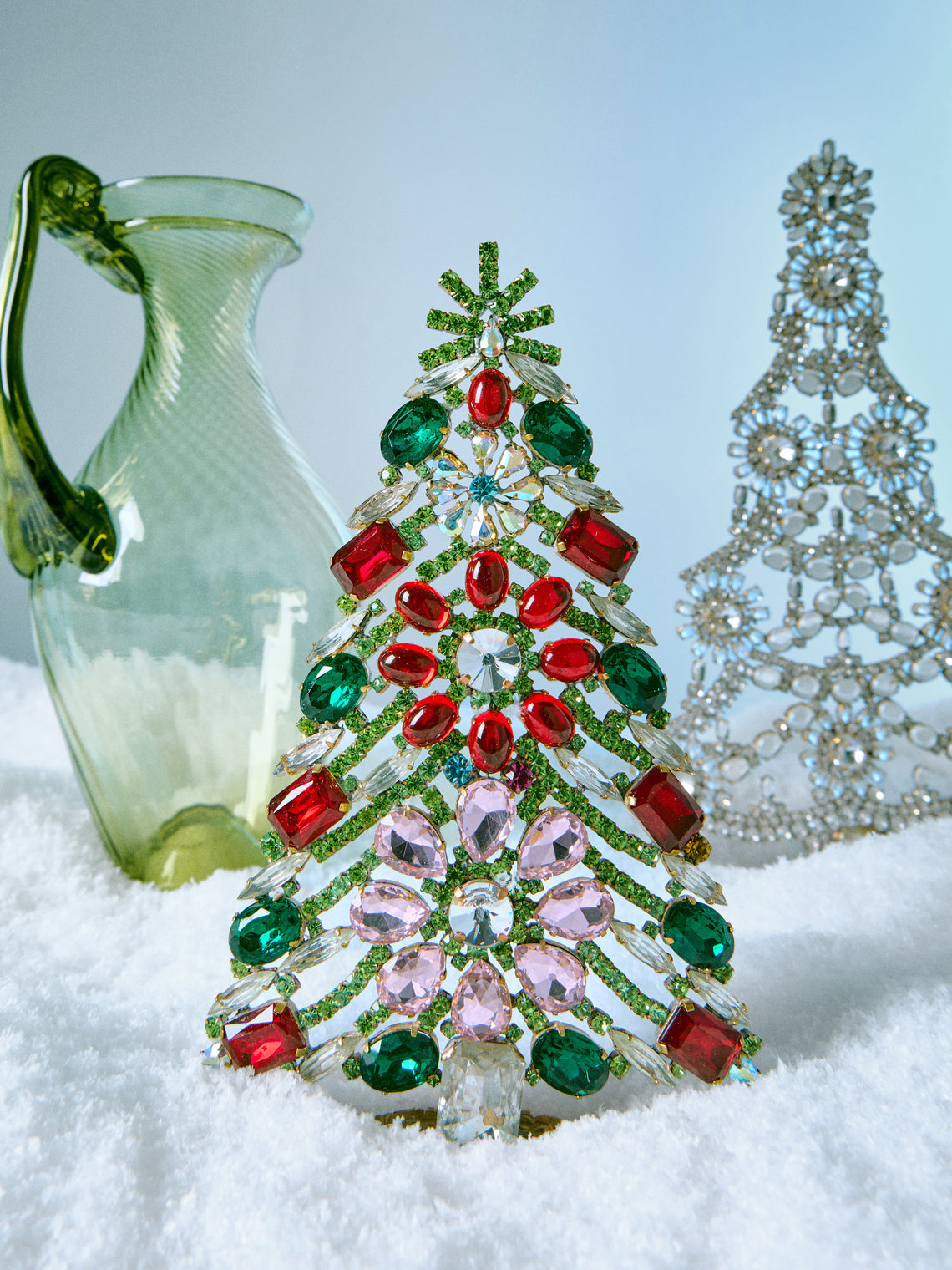 Antique and Vintage - 1930s Czech Jewelled Medium Christmas Tree -  - ABASK