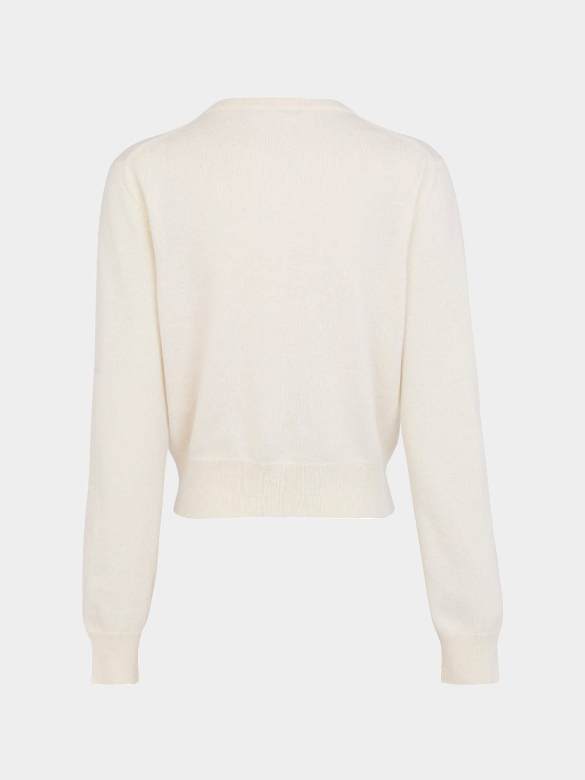 Ryan Roche - Cashmere Cropped Crew-Neck Cardigan | Size: S -  - ABASK