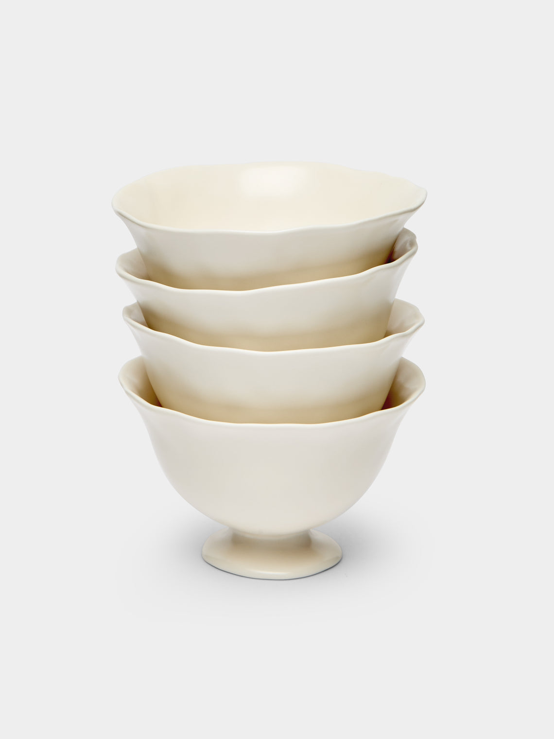 Park Nahye - Bloom Hand-Glazed Porcelain Dessert Bowls (Set of 4) -  - ABASK