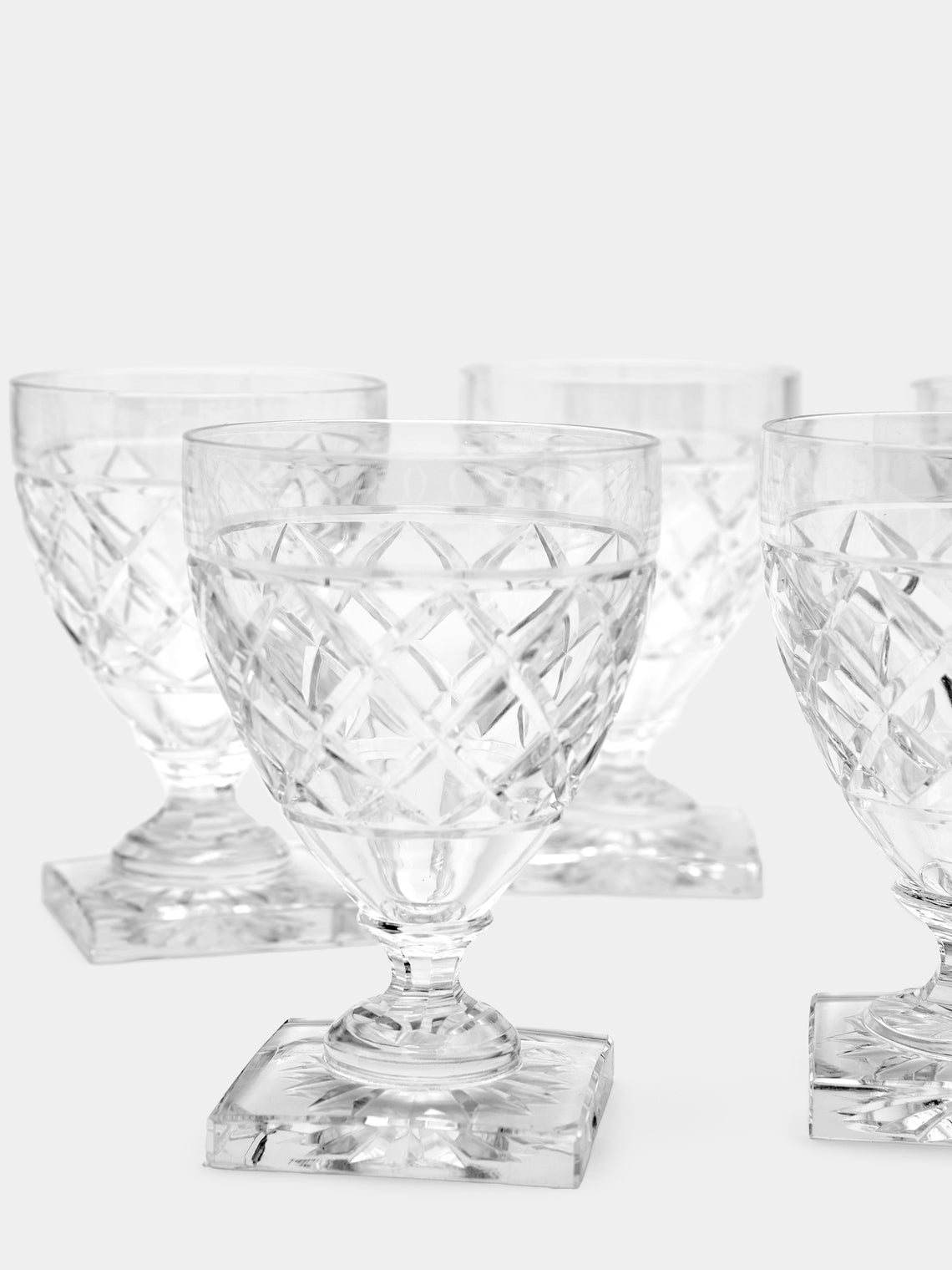 Antique and Vintage - 1930s Val Saint Lambert Crystal Liqueur Glasses (Set of 10) -  - ABASK