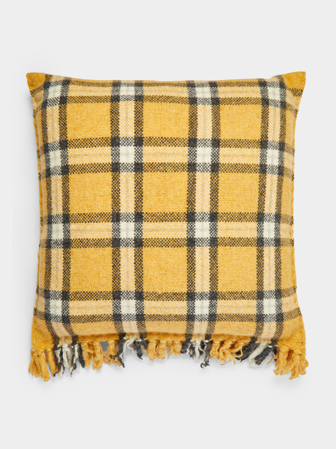 Hollie Ward - Archthine Handwoven Shetland Wool Check Cushion -  - ABASK - 