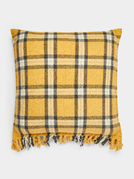 Hollie Ward - Archthine Handwoven Shetland Wool Check Cushion -  - ABASK - 