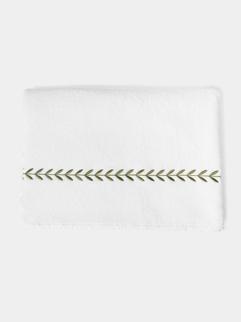 Heirlooms - Laurel Leaf Embroidered Egyptian Cotton Bath Sheet -  - ABASK - 