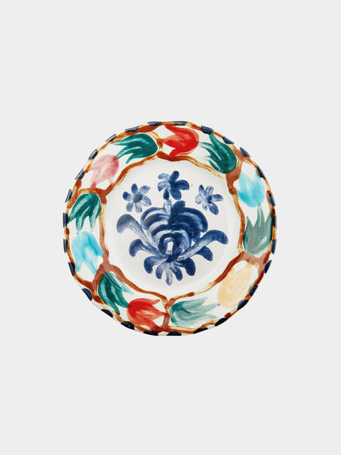 Zsuzsanna Nyul - Hand-Painted Ceramic Side Plates (Set of 4) -  - ABASK - 