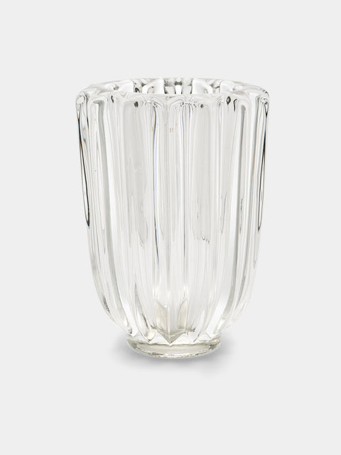 Antique and Vintage - 1950s Murano Glass Ribbed Vase -  - ABASK - 