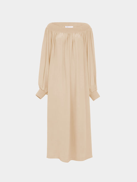 Ryan Roche - Silk and Cashmere Long Dress | Size: S -  - ABASK - 