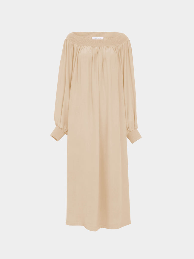 Ryan Roche - Silk and Cashmere Long Dress | Size: M -  - ABASK - 