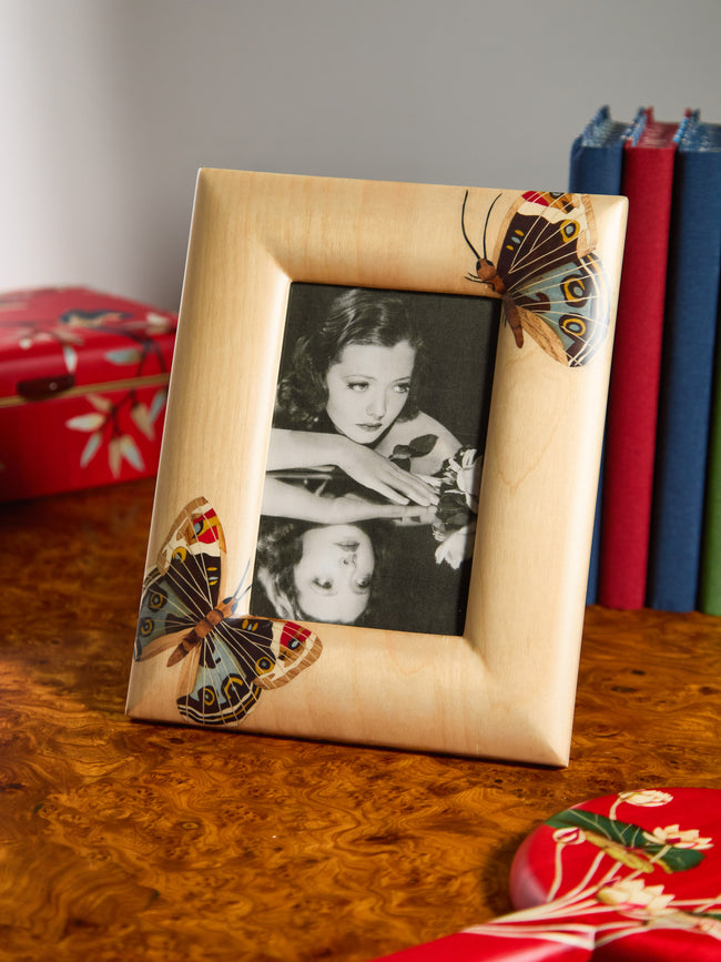 Silvia Furmanovich - Butterflies Marquetry Wood Photo Frame -  - ABASK