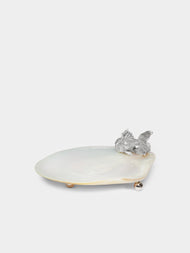 Objet Luxe - Silver-Plated and Mother-of-Pearl Plate -  - ABASK - 