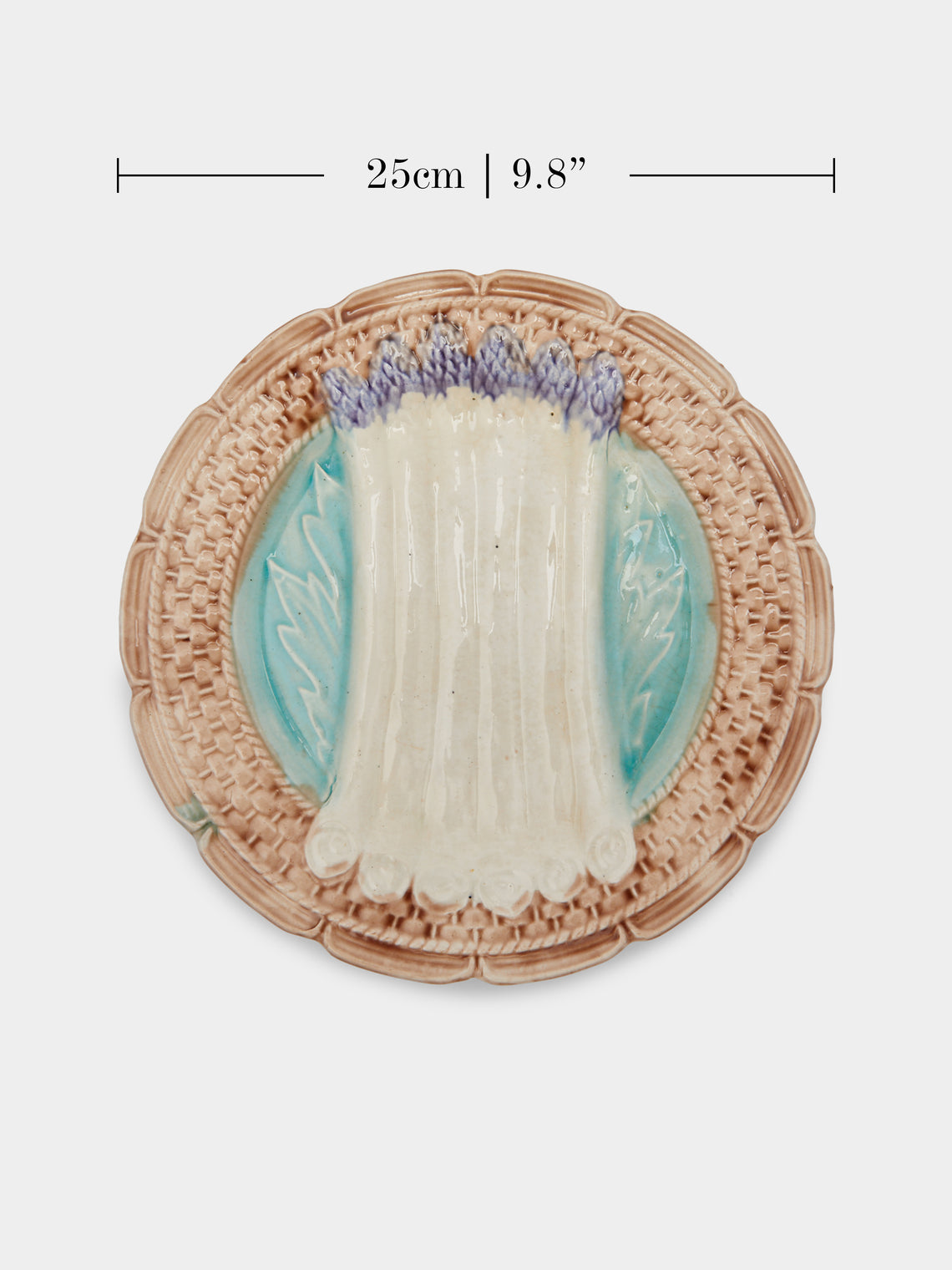 Antique and Vintage - 1950s Ceramic Asparagus Plates (Set of 10) -  - ABASK