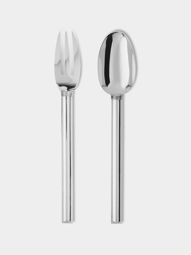 Puiforcat - Cannes Sterling Silver Serving Fork and Spoon -  - ABASK - 